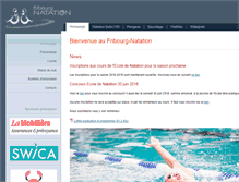 Tablet Screenshot of fribourg-natation.ch